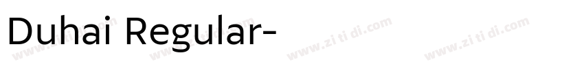 Duhai Regular字体转换